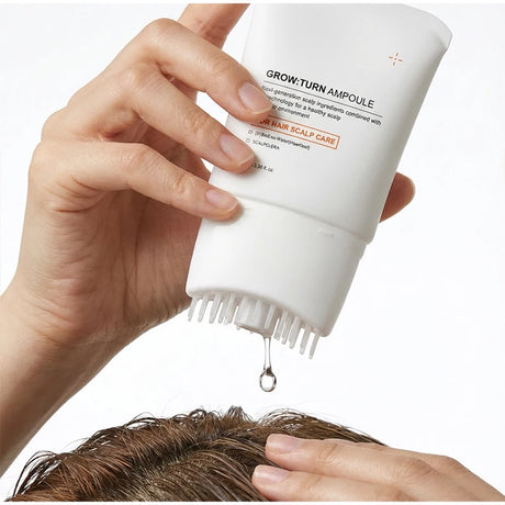 Hair Serum With Built-In Brush,Hair Nourishing Strengthening Essence,Improve Scalp Environment,Scalp Massager,Korean Hair Care