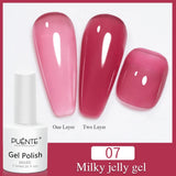 PUENTE 7.5ML Nude Shade Moonlight Cat Magnetic Gel Nail Polish Ultra-Bright Cat Eye Soak Off UV Semi-Permanent Varnish Manicure