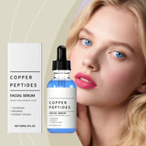 Copper Peptide Serum Hyaluronic Acid Tighten Skin Barrier Repair Deep Hydration Antioxidant Sensitive Dry Skin Face Serum 30ml