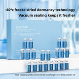 Blue Copper Peptide Freeze-Dried Powder Set Oligopeptide Anti Wrinkle Essence Shrink Pores Acne Treatment Skincare Serum 20pcs