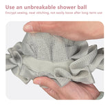 2-In-1 Bath Ball Towel Loofah With Drawstring Closure For Soap Soft Exfoliating Mesh Shower Sponge Skin Care Bathing Tool