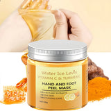 50g Turmeric Vitamin C Hand and Foot Mask, Plant-Based Care, Moisturizing and Nourishing, Apply and Wash Off Immediately, Smooths and Repairs, Lightens Skin, Nourishes, and Freshens Skin in One Step