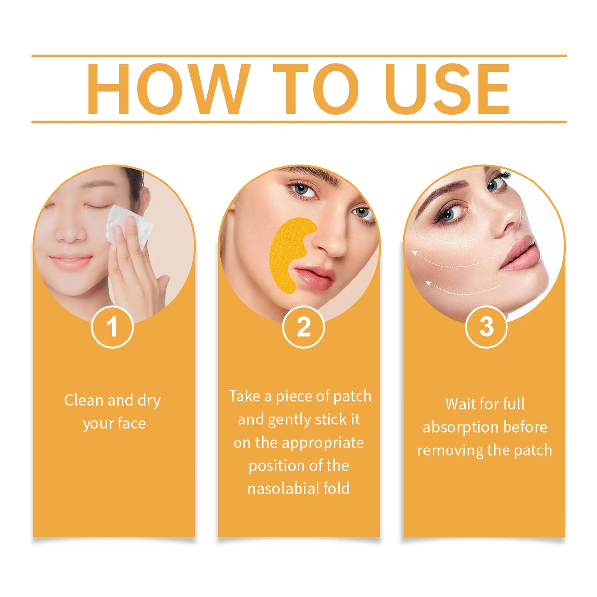 Wrinkle Removal Patch Hyaluronic Nasolabial Folds Face Lifting Sticker Firming Forehead Fine Lines Gel Anti-Aging Collagen Mask