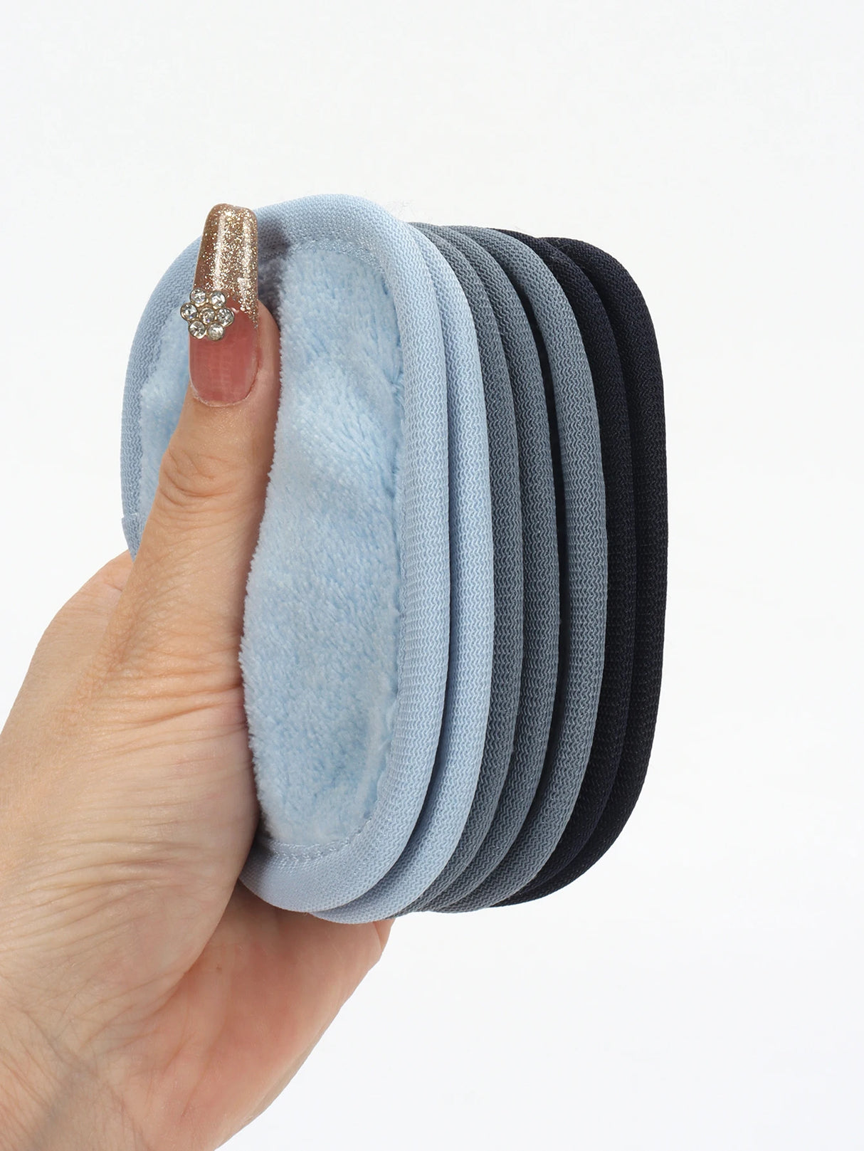 810 Makeup Remover Wipes Gradient 7Pcs, Machine Washable, Reusable Makeup Remover Tools for All Skin Types