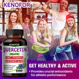 Quercetin Capsules with Bromelain, Vitamin C, Ashwagandha, Antioxidant, Support Immune, Respiratory & Cardiovascular Wellness