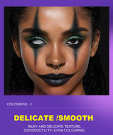 8PCS Halloween Matte Lipstick Set Dark Black Vampire Yellow Velvet Lipsticks for Face Body Painting Creative DIY Makeup Cosmetic