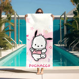 Beach Towels P-Pochacco Bathroom Turban for Hair Drying Personal Care Large Bath Towels Sauna Bathroom Set Accessories Gym Towel