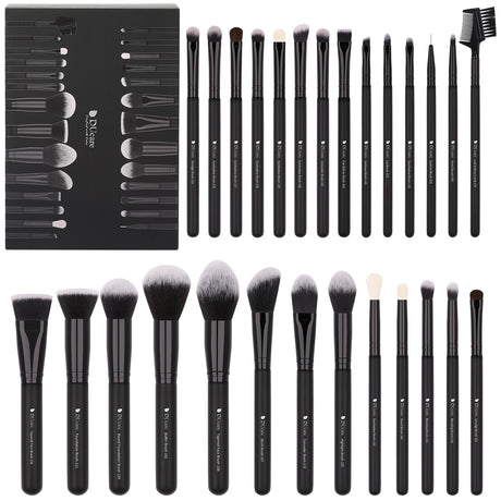 DUcare Black Makeup Brush Professional Makeup Eyeshadow Foundation Powder Soft Synthetic Hair Makeup Brushes Brochas Maquillaje