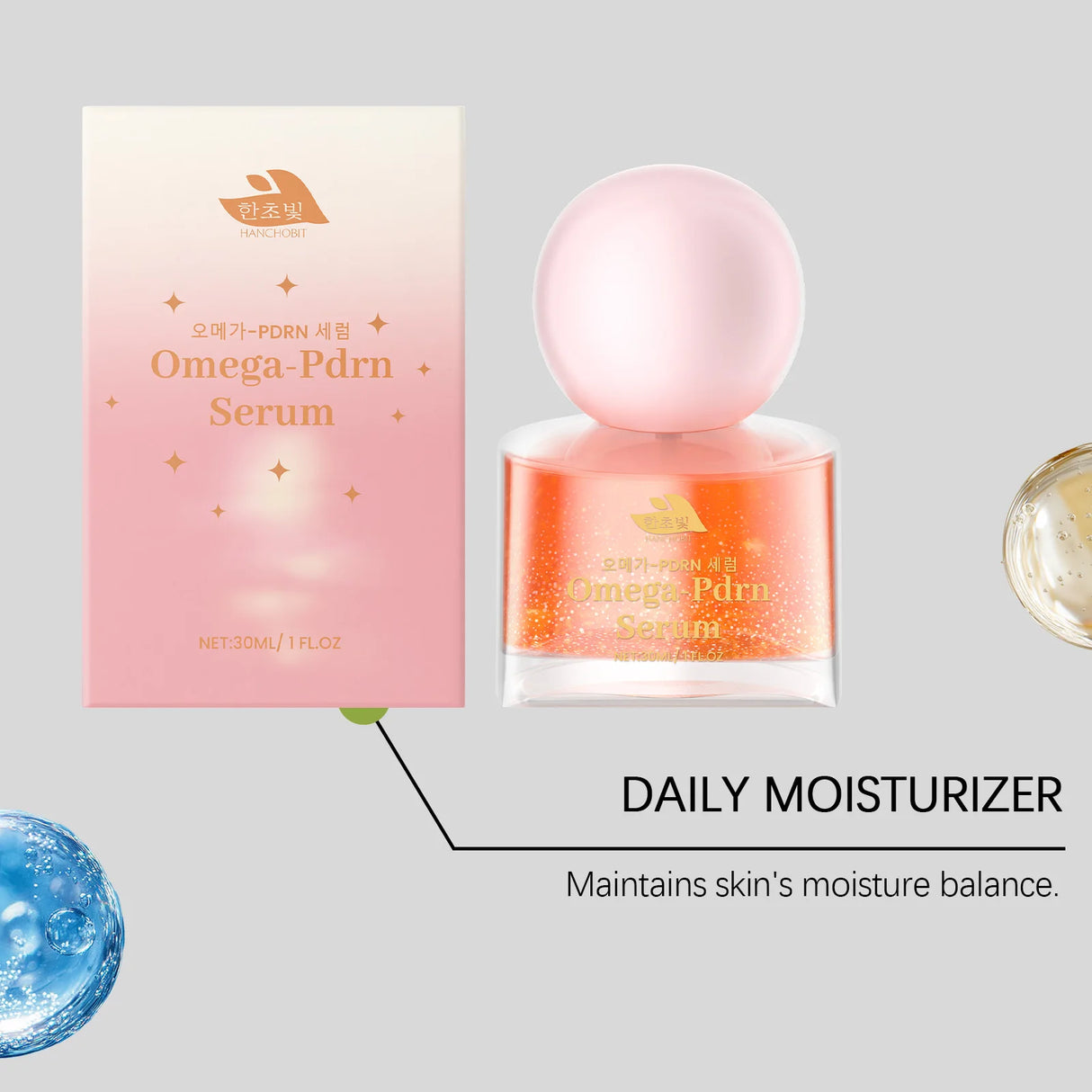 Korean Skincare PDRN Peptide Serum – Salmon DNA Niacinamide Hyaluronic Acid Beauty Peptide Hydrating & Anti-Oxidant Face Essence