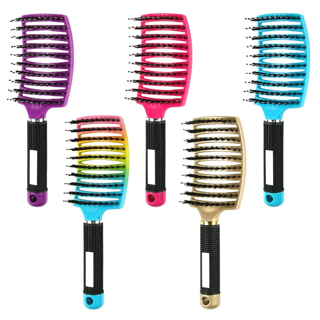 Salon Hairdressing Nylon Bristle Massage Comb for Women Wet Curly Hair Styling Tool, Suitable for Wet Hair Styling and Daily Use