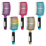 Salon Hairdressing Nylon Bristle Massage Comb for Women Wet Curly Hair Styling Tool, Suitable for Wet Hair Styling and Daily Use