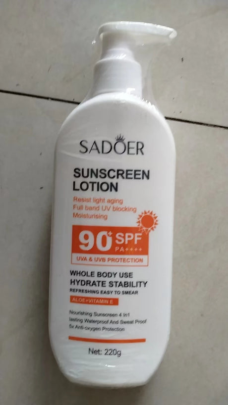 SPF90+ sunscreen, UV protection, whitening sunscreen, moisturizing, whitening, facial and body sunscreen, skin care, anti-aging