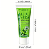 YUITIKUE 70+ Aloe Vera Niacinamide After Sun Gel Cooling Soothing Long Lasting Moisturizer For Face Body Sun Exposed Skin 60g