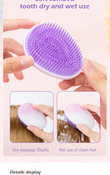 1 pcs Mini Detangling Hair Brush Gradient Egg Round Shape Tangle Hair Brushes Soft Hairbrush Salon DIY hair styling tools