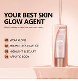 Lumi Glotion Foundation Natural Glow Enhancer Illuminating Highlighter Bronzer Drops Sun Kissed Radiance Makeup Cosmetics