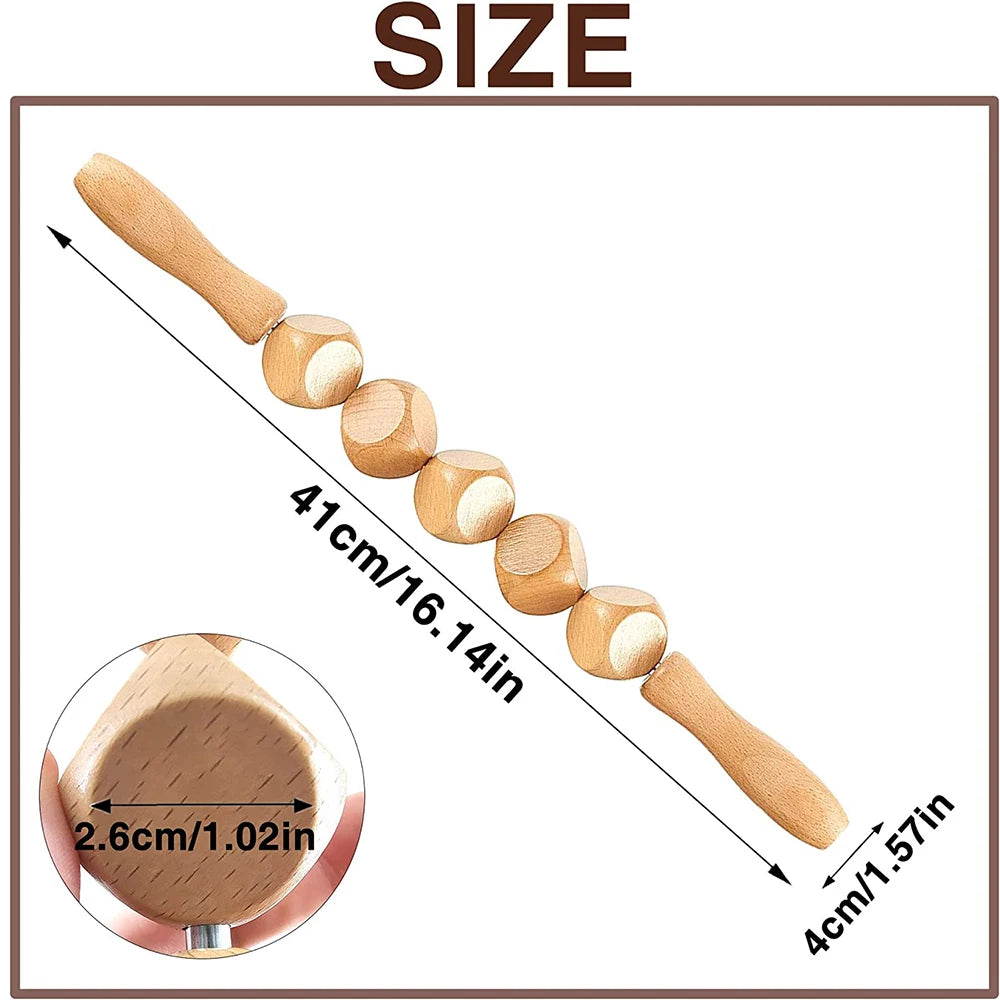 Wood Massage Maderoterapia Massager Roller Anti Cellulite Slimming Gua Sha Massager For Body Back Foot Masajeador