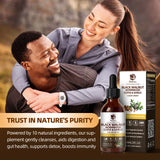 Lukaree 60ML Black Walnut Drop with Wormwood Clove & Garlic Support Digestion and Immune Health, Detoxify the Body Antioxidant
