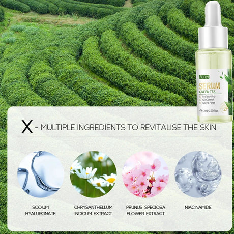 Green Tea Skin Care Kit Korean Cosmetic Moisturizing Exfoliate Beauty Face Care Set For Women Sakura Products kit