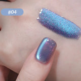 1-6PCS 12ML Human Fantasy Cat Eye Gel Nail Polish Ice Clear High-end Glass Bead Semi-permanent Gel Nail Polish Nail Art Supplies
