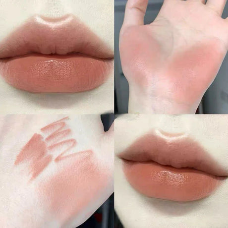 Lip Shadow Liner Pen Matte Lipstick Base Silver Tube Waterproof Lasting Lip Contouring Non-stick Cup Lipliner Pencil With Brush