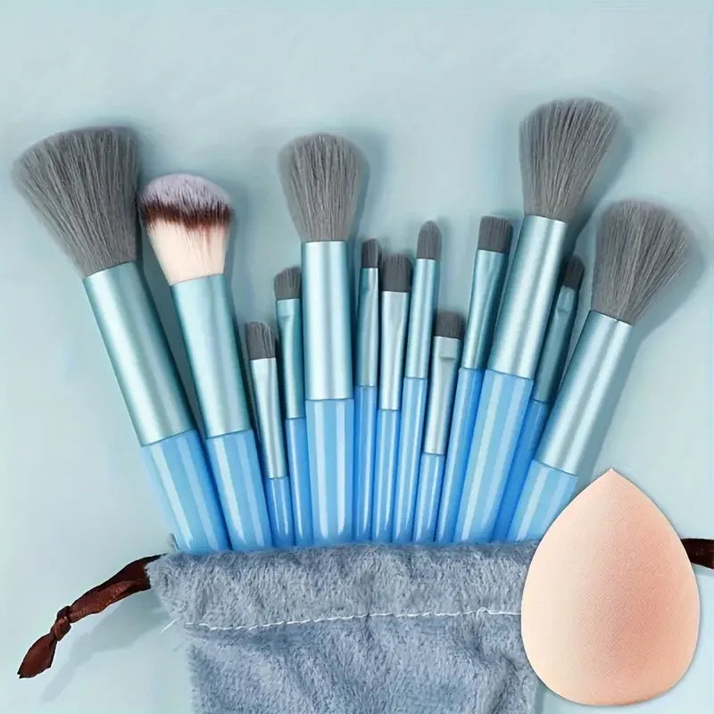 NEW 13PCS Makeup Brush Set Soft Fluffy Eye Shadow Foundation Blush Highlighter Concealer Brush Female Beauty Tool Christmas Gift