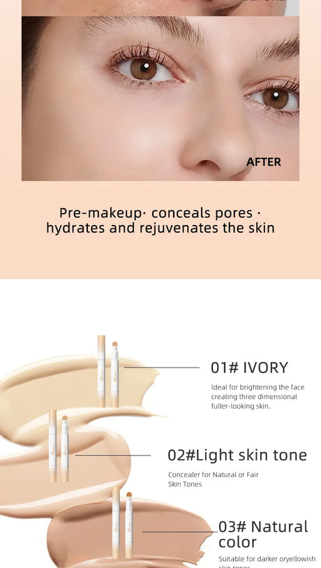 Ocheal 3 Color Face Foundation Concealer Pen Long Lasting Waterproof Corrector Contour Concealers Stick Cosmetic Makeup