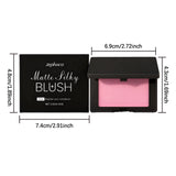 Multicolor matte silky blush, adheres well, long-lasting, easy to blend, gives a youthful, lightweight feel, perfect for everyda