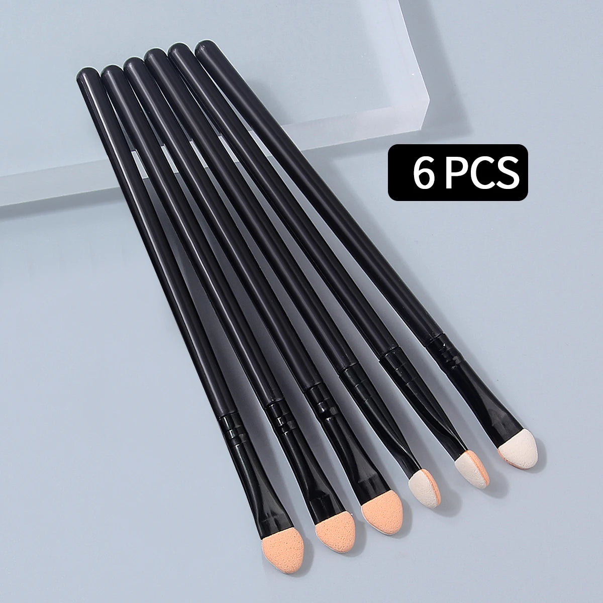 6/10/15PCS Super Soft Sponge Eyeshadow Brush Set, Double-Sided Blending Brush, Applicator Brush, Multi-Purpose Beauty Tool