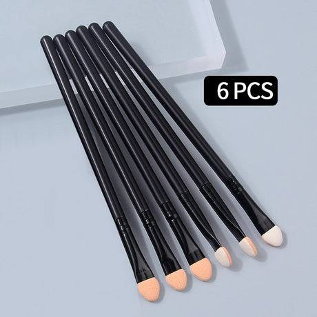 6/10/15PCS Super Soft Sponge Eyeshadow Brush Set, Double-Sided Blending Brush, Applicator Brush, Multi-Purpose Beauty Tool