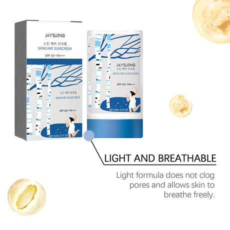 UV Sunscreen Stick Spf50 Lasting Waterproof Moisturize Layer Oil Control Repair Sunburn Antioxidant Skin Sun Protection Cream