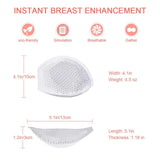 Reusable Breast Silicone Bra Inserts Swimsuit Bikini Cup Enhancer Silicone Adhesive Push Up Clear Gel Chest Pads Breast Lift Pad