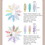 10pcs Candy Color Fruit Hair Bang Clip Summer Hairpin No Crease Hair Side Clamp For Girls Beauty Styling Accessories Set