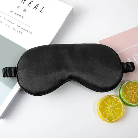 Silk Ruffle Sleep Eye Mask Soft Sleeping Eye Covers Multicolor Night Dream Blackout Eye Patches for Woman Man to Sleep Better