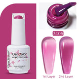 Clou Beaute Jelly Color UV Gel Manicure Summer Pink Nude Gel Nail Rainbow Nail Supplies For Professionals Semi-permanent Varnish