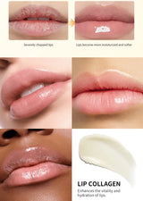 Collagen Lip Balm & Sleep Mask Deep Moisturizing Hydrating Smooth Lip Fine Lines Gentle Exfoliating Dry Dead Skin Daily Lip Care