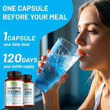 Digestive Enzymes Supplement - Digestion and Intestinal Health for Adults Men and Women, Promotes Nutrient Absorption