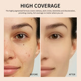 Dark Circles Acne Marks Cover Matte Face Concealer Brighten Skin Tone Repair Makeup Cosmetic for Women Daily