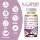 Skin Whitening & Anti-Aging Capsules - Glutathione Collagen Supplement with Antioxidant for Dull Skin