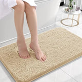 Bathroom Rugs 30x20, Extra Soft Absorbent Chenille Bath Rugs, Rubber Backing Quick Dry, Machine Washable Bath Mats for Bathroom