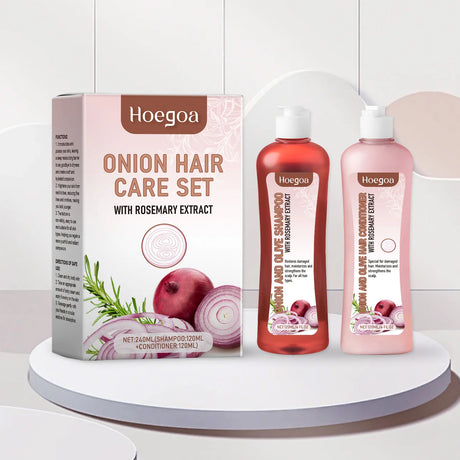 Rosemary Onion Hair Growth Shampoo and Conditioner Set for Dry Damaged Hair Repair | Anti Hair Loss Scalp Treatment, Deep Hydration, Shiny Frizz Control | Shipped from USA Fast Delivery
