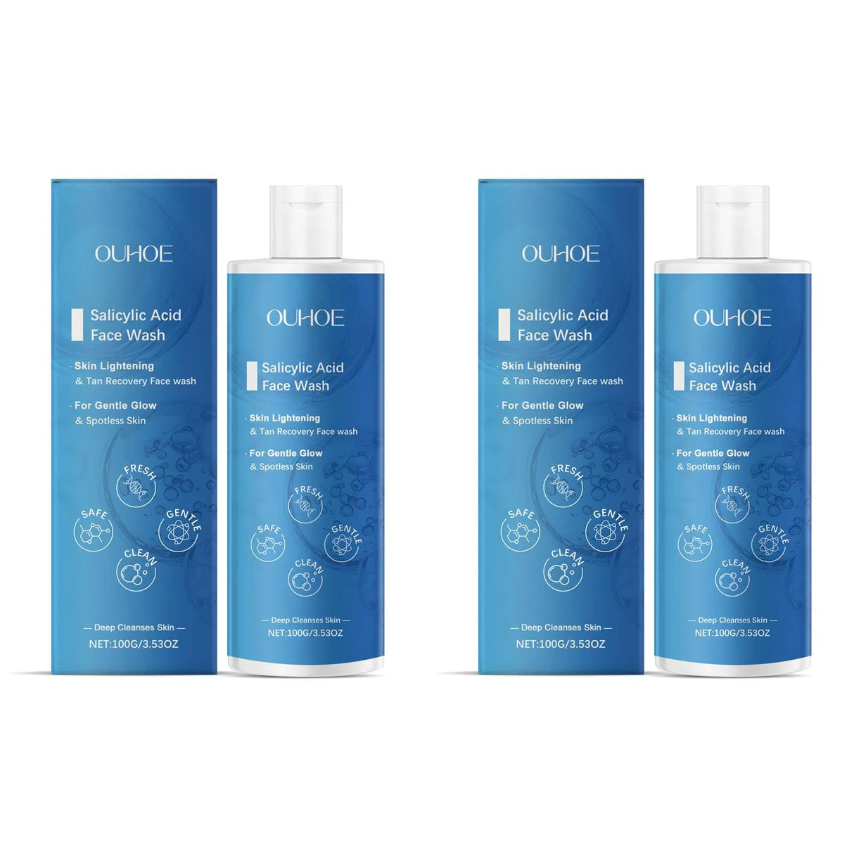 Salicylic Acid Facial Cleanser Acne Treatment Moisturizing Oil Control Skincare Face Wash Cleansing Pore Hydrating Skin Care