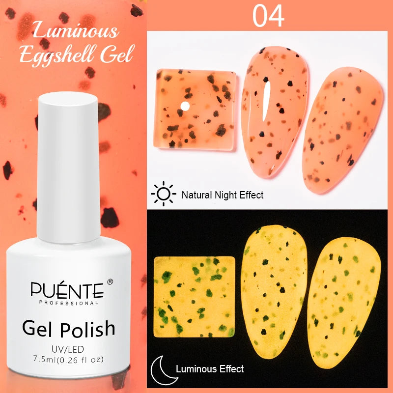 PUENTE 7.5ML Nude Shade Moonlight Cat Magnetic Gel Nail Polish Ultra-Bright Cat Eye Soak Off UV Semi-Permanent Varnish Manicure