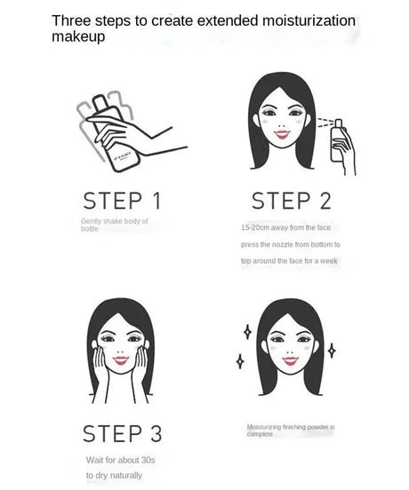 PRAM/Y 12 Hours Long-lasting Makeup Setting Spray Quick-drying Film Moisturizing Oil-controlling Micro-fine Mist 100ml Primer