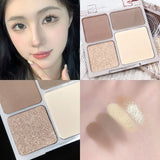 The four-color highlighter contour palette is matte and long-lasting, brightening three-dimensional contours