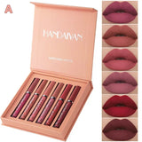HANDAIYAN 1/6 PCS Lipstick Set Make-up for Women Non Stick Cup Waterproof Long Lasting Cosmetics Korean Makeup Matte Lipstick