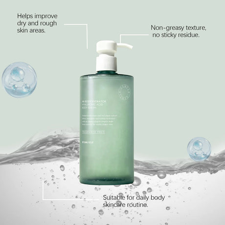 Hyaluronic Acid Body Serum Deep Hydrating Body Lotion for Smoother Plumper Looking Skin Lightweight Fast-Absorbing Body Care