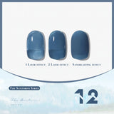 MN 12ML Selling Mint Mambo Gel Nail Polish ilky Green Blue-green Series Gel Polish Blue Nails Green Nail Summer Nail Spring Nail