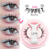 1 Pair Magnetic Eyelashes Set Reusable Easy to Use Eyelash Extension Tools Natural Curler False Eyelashes With Magnetic Tweezers