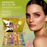 99 Color Rainbow Eye Makeup Plate Professional Matte Flash Plate Durable Eye Shadow Plate Suitable for Gifts to Women Cosmetics