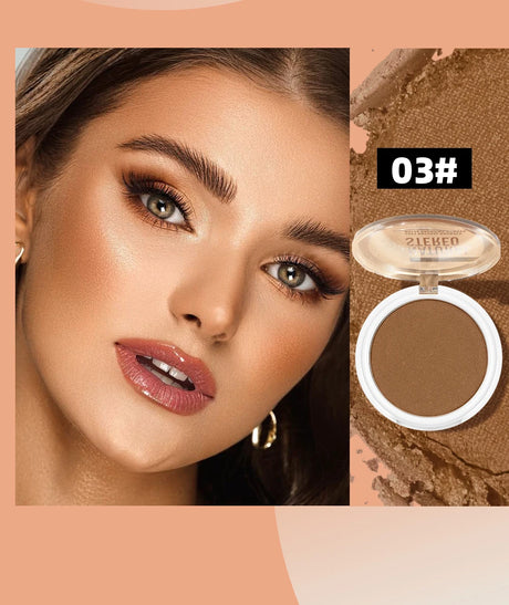 QIBEST Cream Contour Palette Dark Bronzing Powder Charlotte Makeup For Face Highlighter Bronzer Long-Lasting Concealer Cosmetics